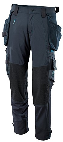 Mascot 17031-311-010-90C60 Stretch-Hose Mit Abnehmbaren Hängetaschen Größe in schwarz/blau, 90C60