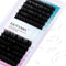 Einzelwimpern Klassische Wimpern 1:1 für Wimpernverlängerung - Stärke 0,15mm D curl 8-14mm Mix - 12 Wimpernstreifen Eyelash Extension (0.15-d curl-mix 8-14mm)