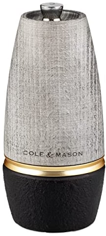 Cole & Mason H322015 Bridgwater Salt Mill, Precision+ Wooden, Cast Iron/Wood, 135 mm, Single, Includes 1 x Salt Grinder