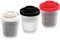 Shaker per sale e pepe, a prova di umidità, per campeggio picnic, all'aperto, cucina, pranzo, set di spezie da viaggio, trasparente con coperchio colorato, dispenser ermetico