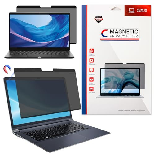 LAMA Magnétique Filtre de Confidentialité pour MacBook Pro 14 2021 M1 Pro et M1 Max A2442, Ordinateur Portable avec Protection de la Vie privée Anti-lumière Bleue Anti-reflet