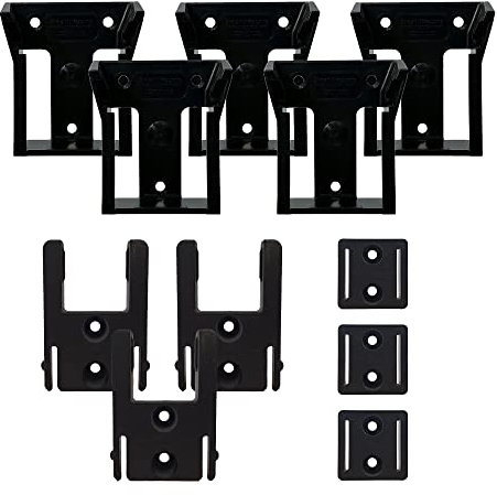 StealthMounts Locking Battery and Tool Holders for Milwaukee M18 (5 Tool Holders, 3 Battery Holders, 3 Spacers)