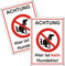 Facaii 2 Stück Achtung hier ist kein Hundeklo schild aus stabiler Aluminium keine Hundetoilette mit UV-Schutz Hinweisschild