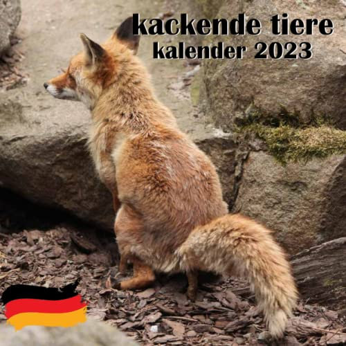 kackende tiere kalender 2023: Monat ein neues amüsantes Hundefoto 2023 mit Planer, deutschen Feiertagen