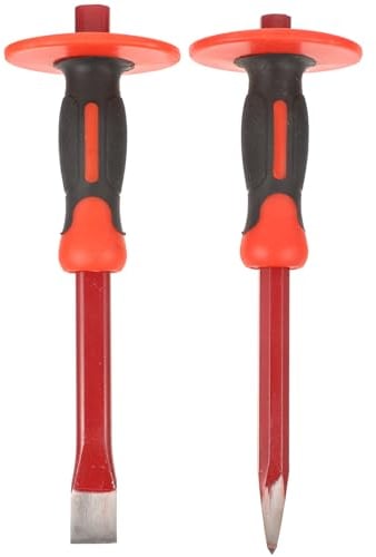 VILLFUL 1Set Heavy Duty Concrete Chisel Rock Chisel for Masonry Work Cold Chisel Tool for Cutting and Shaping Brick and Stone