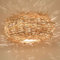 Casa Moro Rattan Lampe MIA S Ø 40 cm aus Natur Rattan & Eisen handgefertigte Boho Chic Pendelleuchte in Natur Beige Korbgeflecht Hängelampe LP004-S