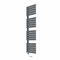 NRG Prefilled Designer Electric Heated Towel Rail Radiator Sand Grey Thermostatic Bathroom Warmer with LCD Display 1800x500mm - 1000 Watt