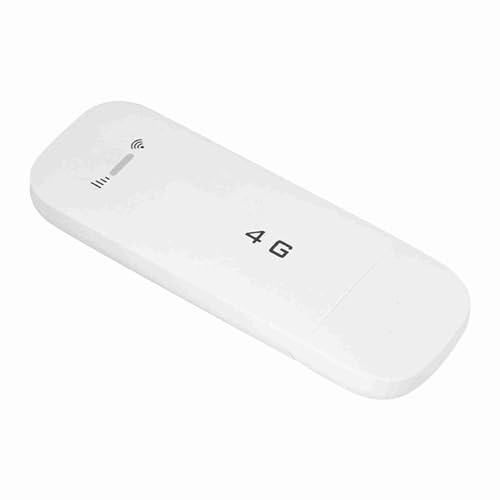KIMISS Super High Speed ​​4G LTE USB-nätverksadapter - Trådlös WiFi Hotspot Router Modem Stick med Delningsfunktion, överlägsen Täckning och Plug & Play-funktion (Med wifi)