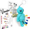 Voodoo Golf Ball-Tee-Halter, Schlüsselanhänger-Zubehör für Tasche, Geschenke für Herren, passend für 8,9 cm, 6,5 cm, 3,8 cm, 3,8 cm (3 1/4 Zoll), 1 1/2 Tees (Türkis)