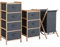 Vicco Badmöbel-Set Bruno, Badezimmerschrank-Set, Grau, 3 Teile