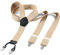 Cokaca Hosenträger Herren in Y-Form, Hosenträger Breit 3,8 cm Elastisch und Längenverstellbar, mit Sehr Starken 4 Metall Clip Sehr Gut Geeignet für Große oder Schwere Menschen (Beige)
