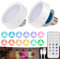 Noaya 2pcs Rechargeable Light Bulb - E27/E26-13 Color Wireless Remote Control LED Light with Remote, 30/60 Min Timer, Battery Light Bulb (White)