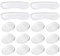 16 x Trommel-Dämpfungsgele für Trommeln, Silikon-Trommel-Dämpfer, Gel-Pads, transparent, ovale und lange Streifen, Trommelschalldämpfer-Pads