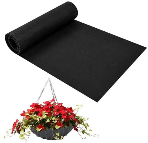 Planter Liner for Veg Trough, Heavy Duty Non-Woven Trough Liners Veg Trug Liner Plant Grow Bags for Raised Bed, Wooden Planter 160cm x 290cm