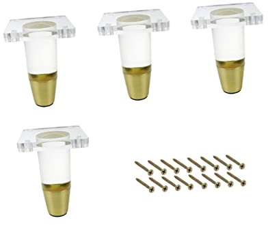 DIYEAH Lot De 4 Pieds De Canapé Transparents Pieds De Meuble Transparents Pieds De Table À Manger Pieds De Remplacement pour Meubles Pieds De Canapé Pieds De Canapé en Métal