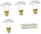 DIYEAH Lot De 4 Pieds De Canapé Transparents Pieds De Meuble Transparents Pieds De Table À Manger Pieds De Remplacement pour Meubles Pieds De Canapé Pieds De Canapé en Métal