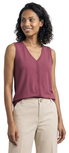 Street One Top mit Crochet-Tape Dark Clouded Blush 46