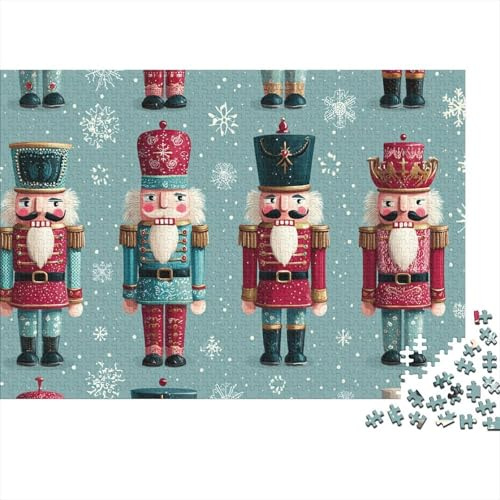 Traditional Nutcracker Theme 1000 Pieces Jigsaw Puzzle for Adults Paper Brain Training Paper Nutcracker Puzzle Home Decor Stress Relief 70x50cm/1000pcs