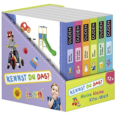 Duden 12+: Meine kleine Kita-Welt (Würfel): 6 Mini-Bücher (Pappbilderbuch Bücher-Würfel, Band 7)
