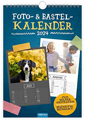Trötsch Foto- und Bastelkalender A4 2024: selbstgestalten basteln schenken kreativ sein