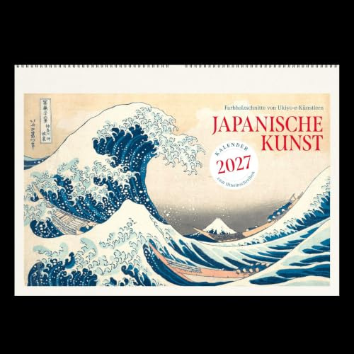 Japanische Kunst. Wandkalender 2027: Farbholzschnitte von Ukiyo-e-Künstlern