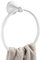 Flybath Handtuchring Messing Handtuchhalter Wandmontage Weiß-Finish