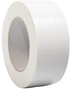 Premium Gewebeband | Panzertape | Panzerband | Klebeband | Gaffa Tape | 50mm x 50m, weiß, schwarz, silber, Farbe:weiß