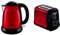 Moulinex LT260D11 Grille-Pain Toaster Subito 2 Fentes Décongélation Réchauffage Thermostat Réglable Rouge Inox 850W + BY540510 Bouilloire Électrique sans Fil Subito Rouge Inox 1,7 L 2400W