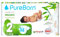 PureBorn 32 Windeln Größe 2 (3-6 kg) – Ultra-Saugfähig, Hypoallergen, Weich & Sanft für Babys (2-4 Monate) – Dermatologisch Getestet, Auslaufsicher, Umweltfreundlich aus Bambus