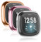 Vancle 3-Stück Hülle Kompatibel mit Fitbit Sense/Versa 3 Schutzhülle Schutzfolie, Weiche TPU Schutzfolie Vollschutz Display Schutz Hülle für Sense/Versa 3 NUR (Rosegold/Rosepink/Klar)