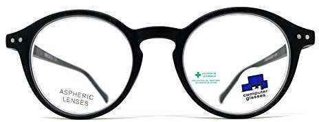 Blaulichtfilter lesebrille anti blaulicht. Computerbrille Lennon Professional Executive Für herren damen gamer brille venice (Schwarz, +2.50)