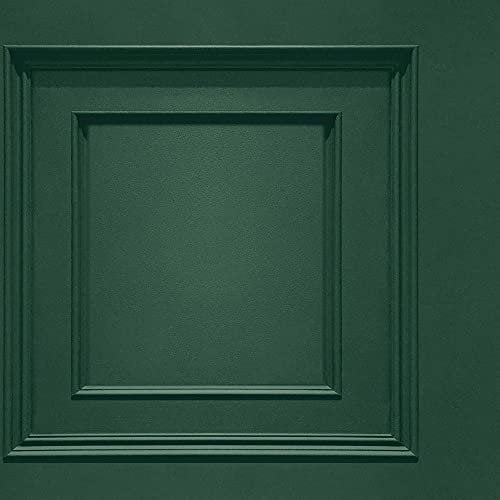Oliana Wood Panel Wallpaper - Belgravia 8490- Green