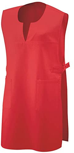 EXNER Überwurf-Kittel, Überwurf-Schürze, Chasuble ohne Arm, mit V-Auschnitt, Farbe rot, Größe I