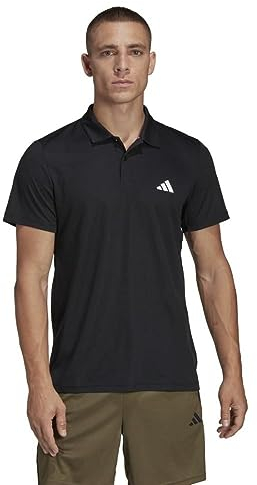 adidas Herren Train Essentials Training Polo Shirt, Black/White, L