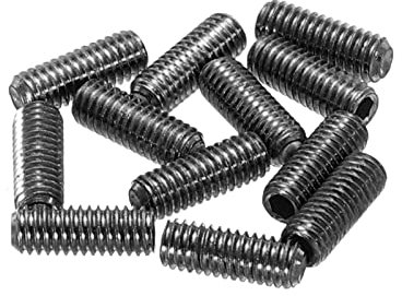 sourcing map Guitar Bridge Saddle Height Adjustment Screws Metric M3x8 Black for Electric Guitars Bridge 12pcs