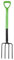 Jazooli Garden Tools - Garden Fork Heavy Duty | Long Handled Garden Fork 100cm, 4 Tooth Carbon Steel Head, Rust Resistant, Lightweight | Digging Fork for Pitching, Muck Out, Soil