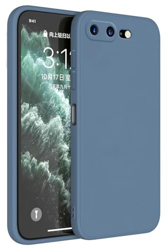 Topme Handyhülle Hülle Fur iPhone 7 Plus/iPhone 8 Plus (5.5 Inches) Case Schutzhülle, Hautschutz Aus TPU Silikonhülle - Lavendelgrau