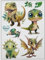 Bügelbilder Set für Textilien DIN A4 Kinder Mädchen Jungen Dino Einhorn groß klein Aufbügelbild zum aufbügeln (3 - Dinosaurier)