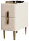 ZILOOK Nachttisch, weißer Nachttisch aus Holz, Beistelltisch, Schlafzimmer-Schließfach, Aufbewahrungsschublade, Nachttisch, Regal, Nachttisch, Nachttisch (Farbe: Blanc, Größe: 15,74 Zoll) Decoration