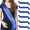 Kotkiddy 6 fajas vacías para manualidades, lisas, de satén, para decoración de bodas, fiestas, color azul, azul, L