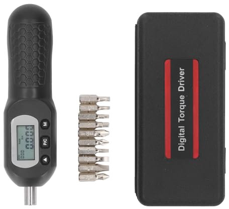 Llave Dinamométrica Digital, Juego de Destornilladores de Torsión, 0,8 a 8 N·m Preestablecido Ajustable N.m Lbf.in Lbf.ft Kgf.cm, Llave Dinamométrica Electrónica