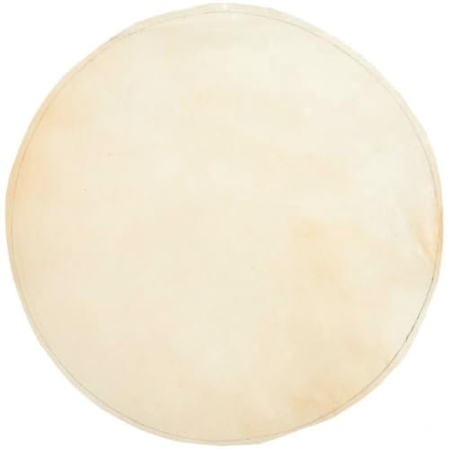 Bemvp Ziegenfell-trommelkopf 45 cm Durchmesser, Runder Ziegenfell-trommelkopf, Ersatz Für -trommeln/schamanen-trommeln/afrikanisches Tamburin