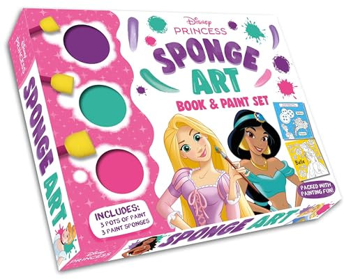 Disney Princess: Sponge Art Book & Paint Set