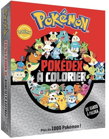 Pokémon - Pokedex à colorier de Kanto à Paldea: Livre de coloriages