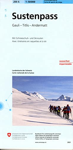 255S Sustenpass Schneesportkarte: Gauli - Titlis - Andermatt: Meiringen - Titlis - Andermatt. Mit Ski- und Snowboardrouten (Skitourenkarten 1:50 000)