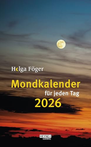Mondkalender für jeden Tag 2026: Tages-Abreißkalender – perforierte Seiten – zum Aufstellen oder Aufhängen – 13,0 x 18,5 cm