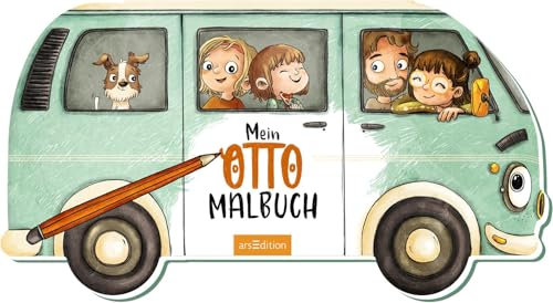 OTTO fährt los – Mein OTTO-Malbuch: 20 Malvorlagen für unterwegs | Ausmalbuch ab 4 Jahren für alle Vanlife-Fans & Camperkinder