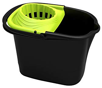 ORYX Balde de esfregona com escorredor retangular 16 litros Cubo Fregona con Escurridor Rectangular, Plastic, Multicolor, Unico