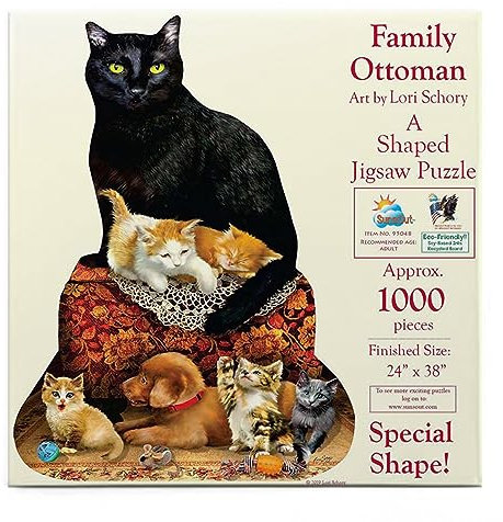 Puzzle contur SunsOut - Lori Schory: Family Ottoman, 1.000 piese (Sunsout-95048)
