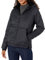 Amazon Essentials Piumino Leggero Trapuntato con Cappuccio Foderato in Sherpa Impermeabile con Cerniera Integrale Donna, Nero, XS